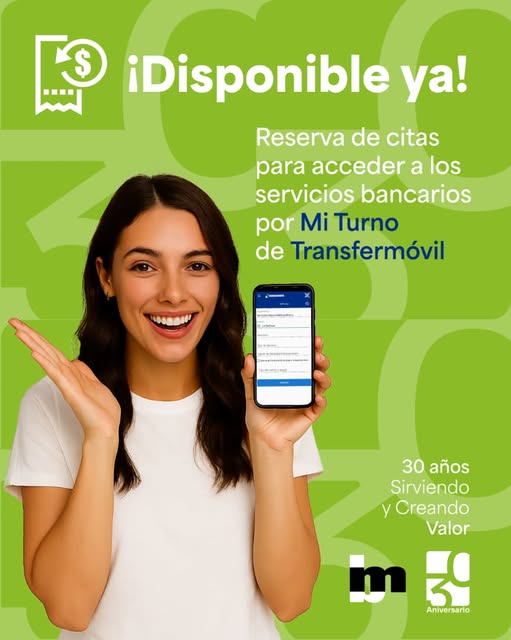 💳🎉📲  Reserva tu turno bancario con Mi Turno en #Transfermóvil ✨  
👉 Banco Metropolitano / Operaciones / Mi Turno  
⚡️Más rápido  
💎Más cómodo  
🌟Más seguro  
BancoMetropolitano #TipsDigitales 
#CubaDigital 🌐🇨🇺💡