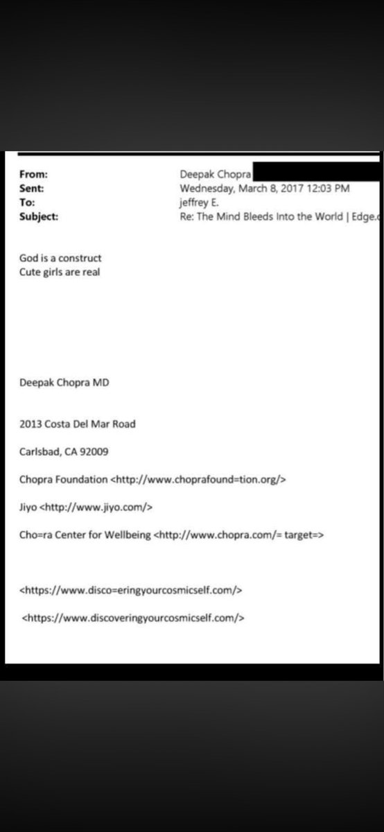 ericaerobics's tweet image. My FAVORITE @DeepakChopra quote of all time:

“God is a construct
Cute girls are real” deepak chopra

🙏 thank you sensei for this eye opener. #therealdeepakchopra #DeepakChopra #awoke #loveisland #LoveIslandAllStars 
MASKS FALL OFF in 2026