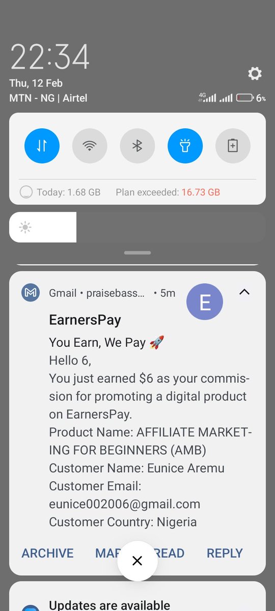 praisebassey448's tweet photo. Mails I love to receive 📲📲 
Seems my valentine packages are coming early 🤭🤭❤️ 
@earnerspay @_clementudoh @BerryMhize15622 @CoachTemi1 https://t.co/3iS8mYdcJ1