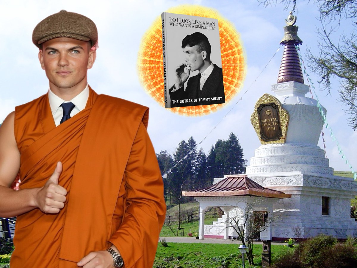 >head down the vihāra with the lads for a cheeky recitation of the tommy shelby sutras
>sat trying to contemplate impermanence of all things but can’t help contemplating imogen from the gym’s arse haha what am I like don’t tell the missus x
>great bunch of bhikkus from the sangha