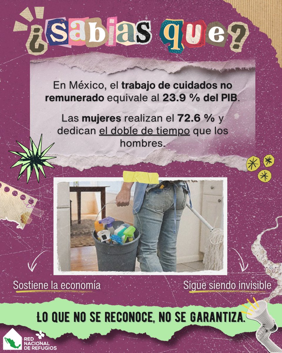 📢Cuidar también es trabajar.
Cocinar, limpiar, acompañar, criar, sostener emocionalmente…
Sin ese trabajo, nada funciona.
#TrabajoNoRemunerado #RNR