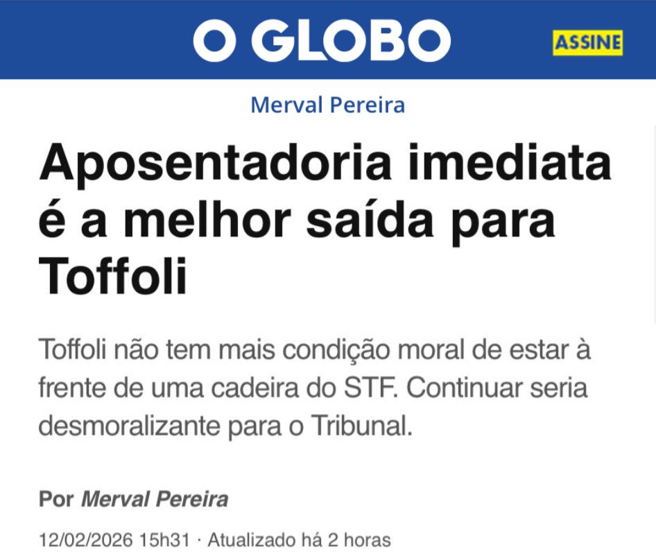 Depois de tanta coisa, só agora um ministro fez algo desmoralizante para o Tribunal? E digo mais, aposentadoria imediata não é justiça.