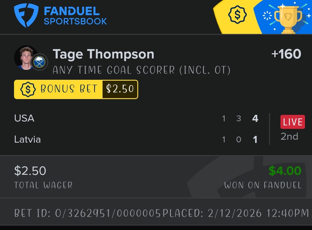 So they keep giving me free money and this is now my first ever sports betting win LMAOOO 4 BUCKS I'M RICH