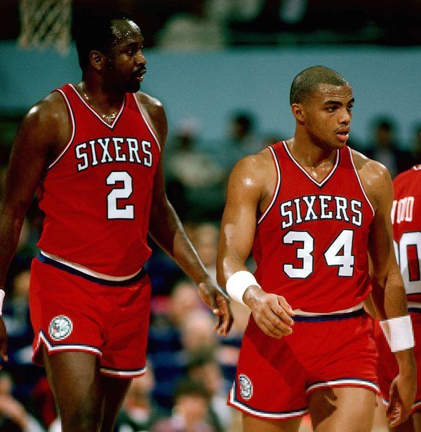 Moses Malone and Charles Barkley