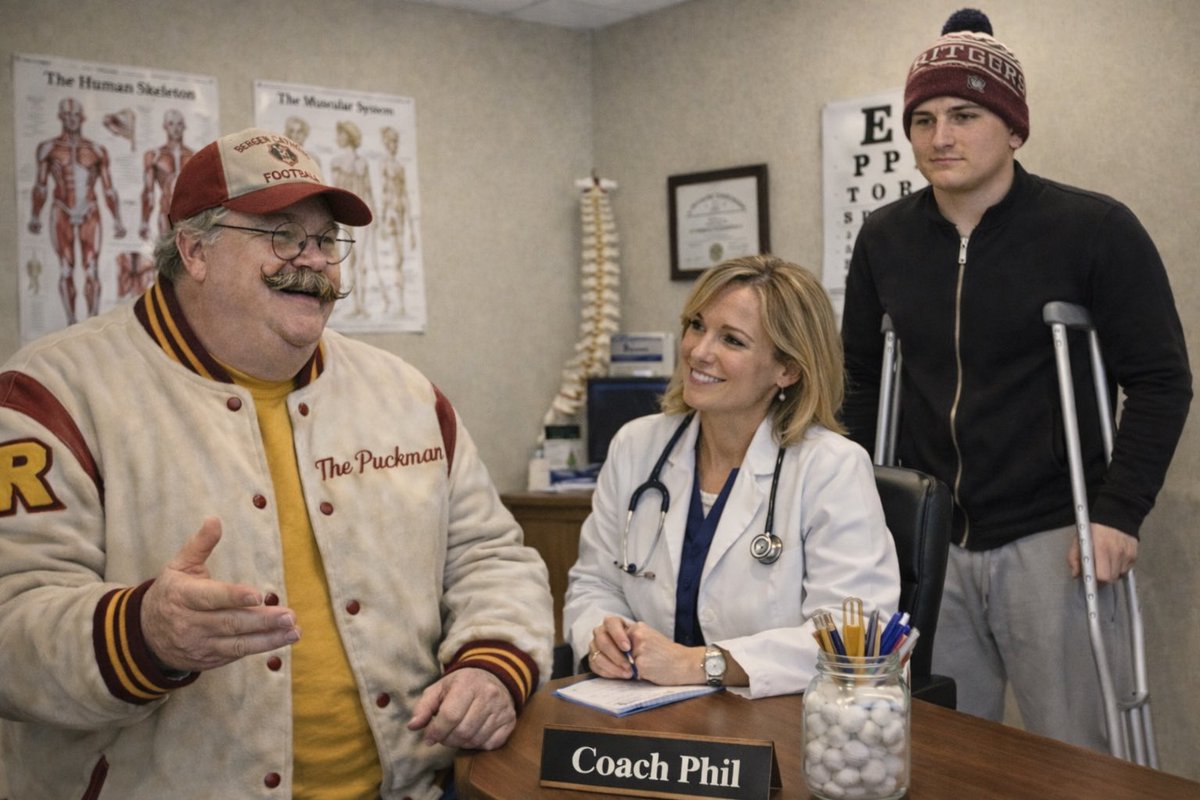 ThePuckman22's tweet photo. Had to rush back to Bergen County tonight in a jiffy! @PhilipJBicocchi had a coaching scare two weeks ago. Had a word with the doctor, it’s short term. Thank Goodness. #MissBehaveScriptReading #MilinSS26 #DAwards #DINO #ReformaLaboral #RealSociedad #Saleh_Mohammadi #fixup #doc https://t.co/KcZKqnJXK9