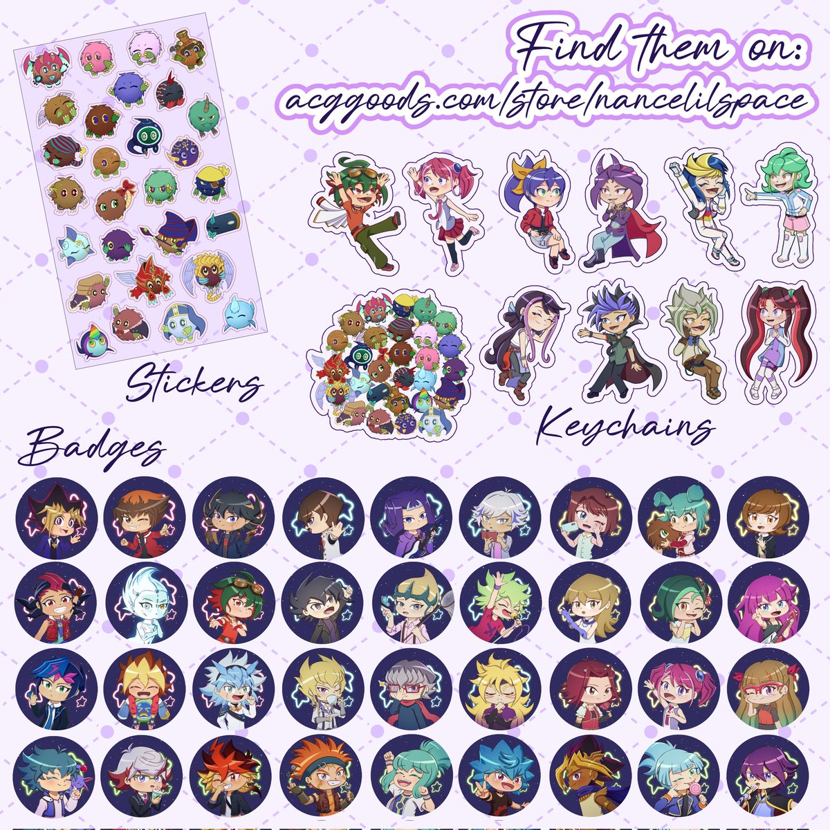 Hi! Considering that my country still has limited international shipping, I decided to open a store on Acggods. Right now, this is what I have, but I plan to upgrade some of my other merch and add them later.