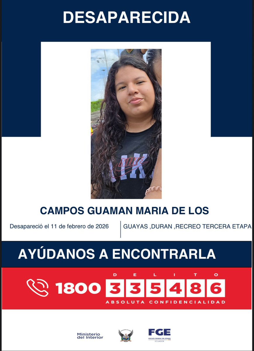 #DesaparecidosEcuador
Ayuden a compartir por favor, gracias
