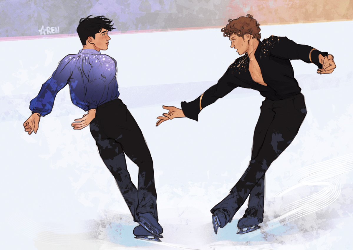 #hollanov figure skating au 🙂‍↕️