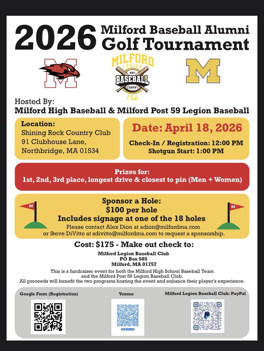 Milford (MA) Legion Baseball tweet media