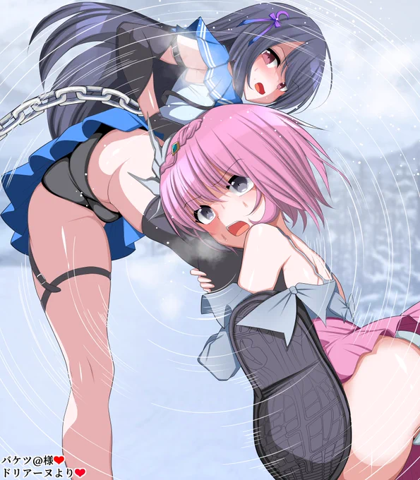 #女の子二人のイラストを貼る