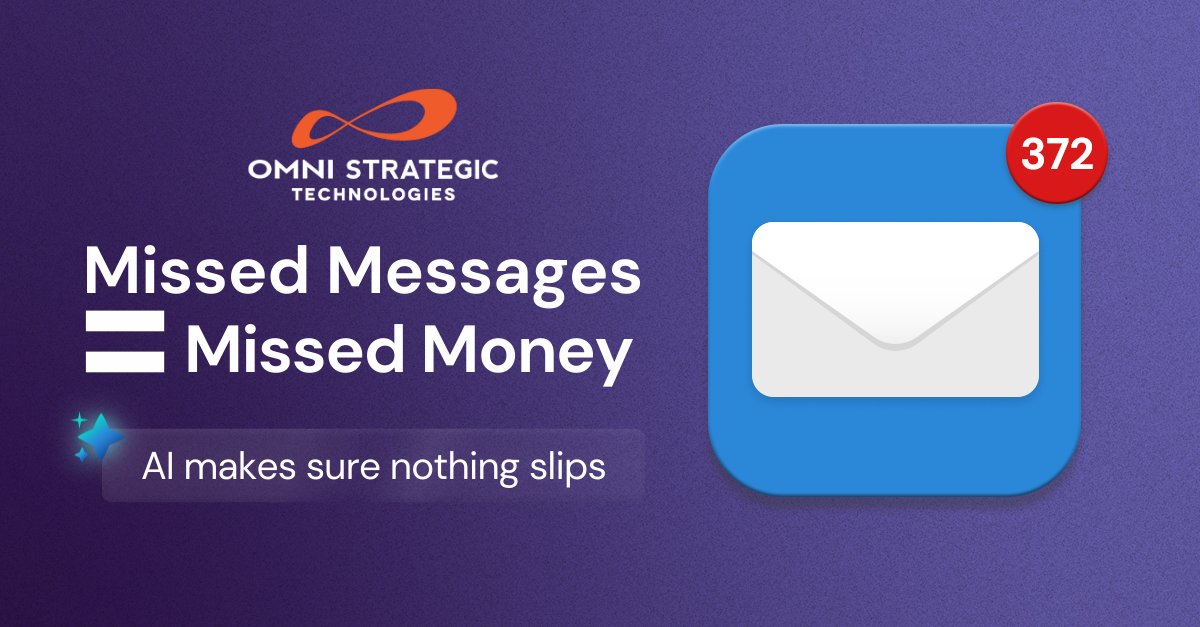 OmniPerforms's tweet image. When messages go unanswered, trust erodes long before a deal is lost. AI helps ensure messages are seen, prioritized and routed correctly, so conversations don’t fall through the cracks.

Ffind out how AI can help omniperforms.com | 304-242-7600

#AIBusiness #CustomerTrust