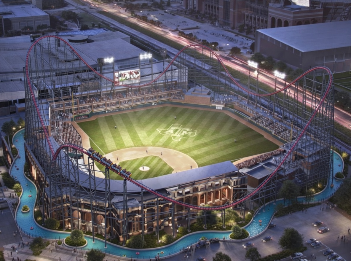 A new rendition of the Bucee's baseball field at Texas A&amp;M has been released.  I think we could go bigger.