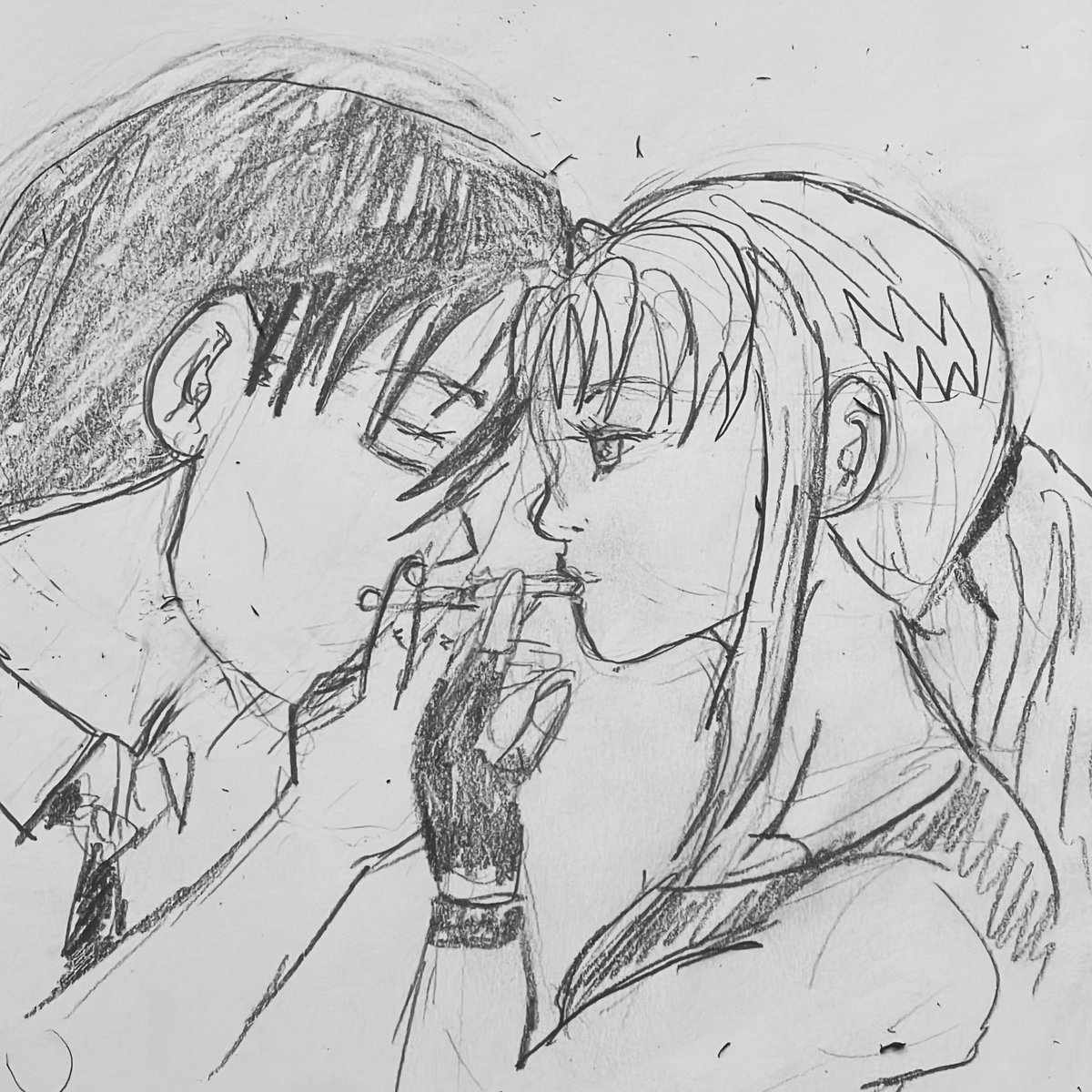 Rock and Revy from black lagoon.

#drawingartwork #revyblacklagoon #animearystyle #comicbookart #makingarteveryday