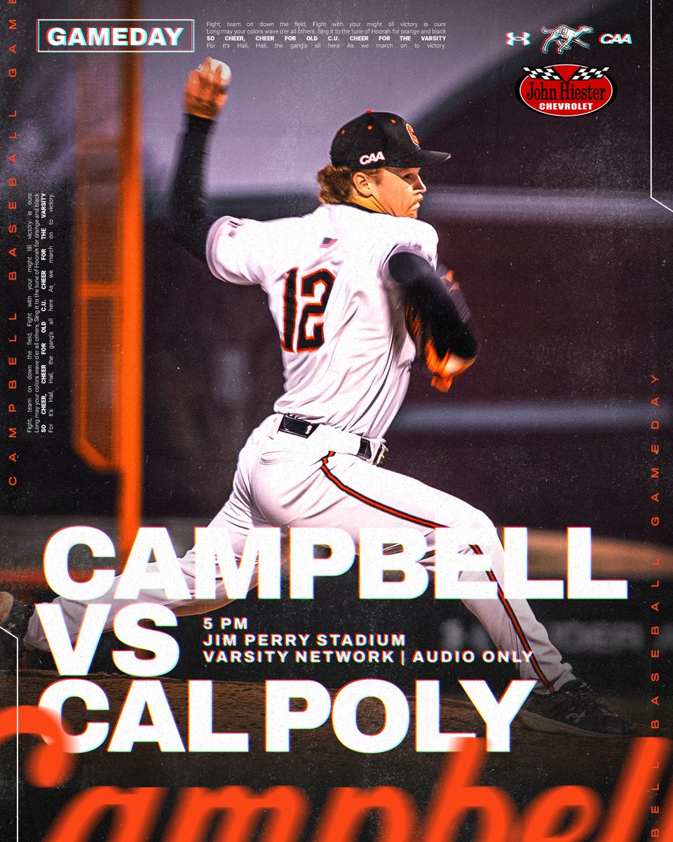 WE ARE BACK‼️

🆚 Cal Poly
🕔 5 PM
🏟️ Jim Perry Stadium
📊 bit.ly/4rPe7Zn
📻 bit.ly/4aeoP5L

#RollHumps🐪⚾️
