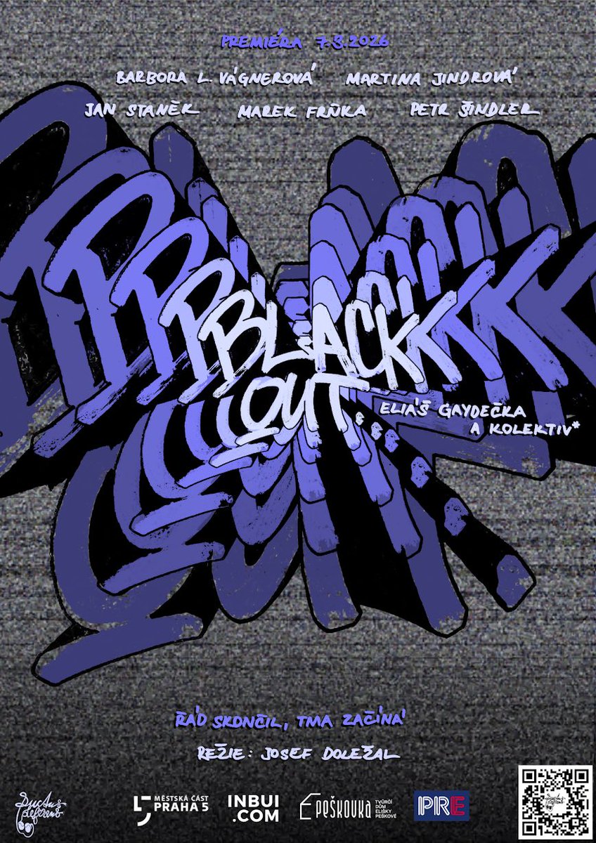 studenik's tweet photo. Our new play #blackout to premiere in Prague’s Peškovka on 7 March. Grab your tickets via https://t.co/w4MnnTWCK0 @ceehacks_com https://t.co/FQ5Bi7Xvfv