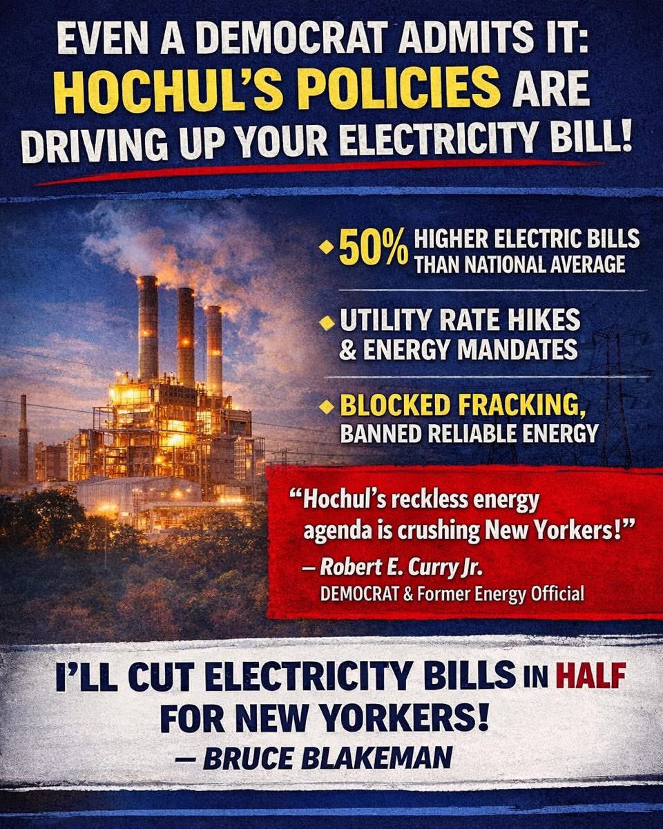 NassauExec's tweet photo. As Governor, I will cut electricity bills in half for New Yorkers. Hochul’s reckless energy agenda has punished families and job creators long enough. 

I will dismantle mandates that drive up energy costs and put New Yorkers back on an affordable, common-sense energy path. https://t.co/haIw8Iy63A