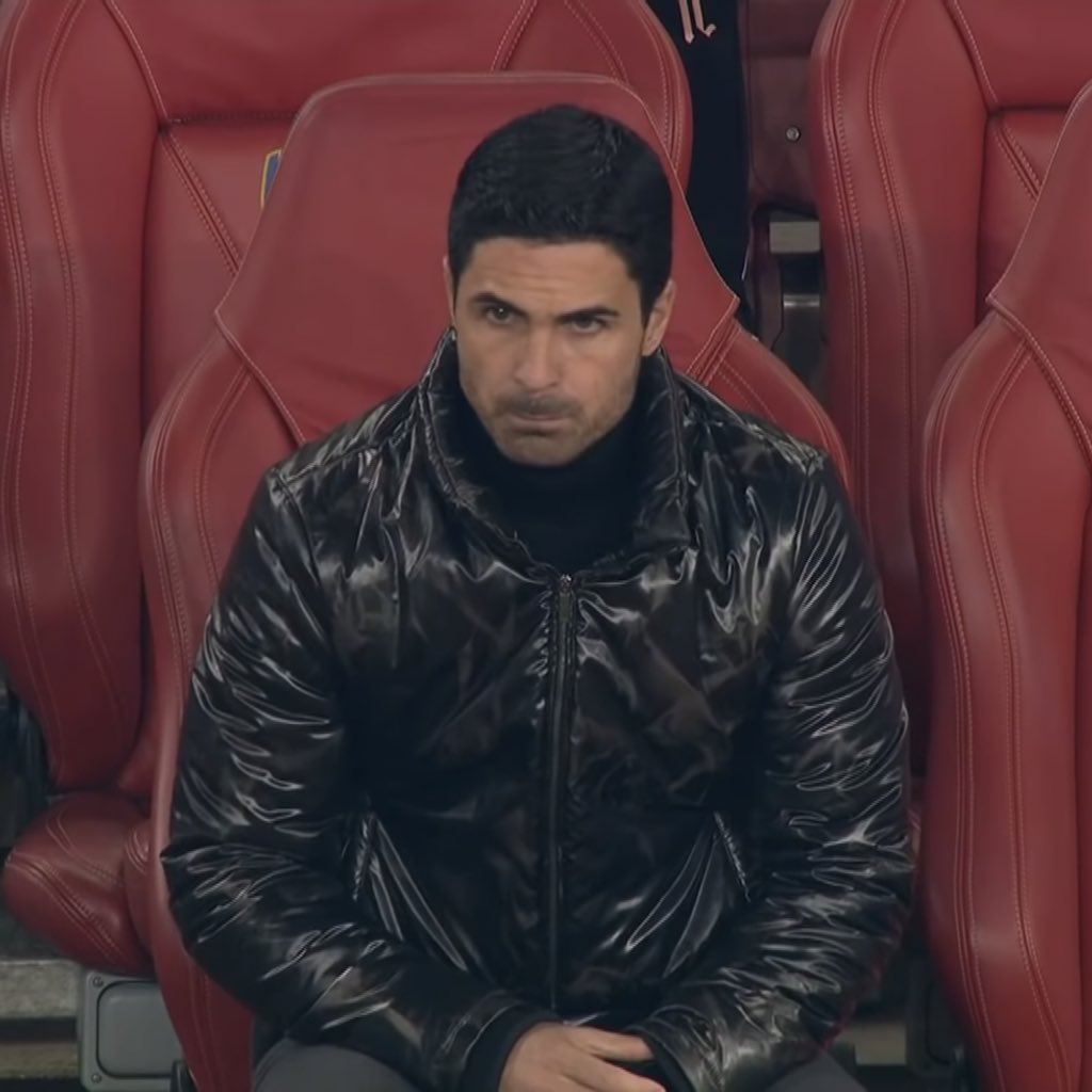 nohrix's tweet image. This is the most humble mood I’ve seen Mikel Arteta all season. 

He’s eaten the humble pie.!
Now down to 4 points