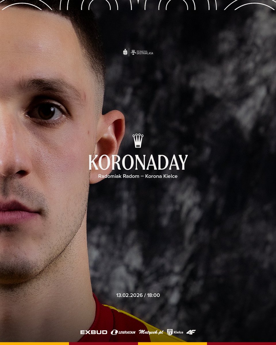 📣 KORONADAY! 🟡🔴
🆚 <a href="/Radomiak_Radom/">Radomiak Radom</a>
🏟️ Stadion im. Braci Czachorów
⏱ 18:00
📺 <a href="/CANALPLUS_SPORT/">CANAL+ SPORT</a>
📻 <a href="/RadioKielce/">Radio Kielce</a>
📲 #RADKOR