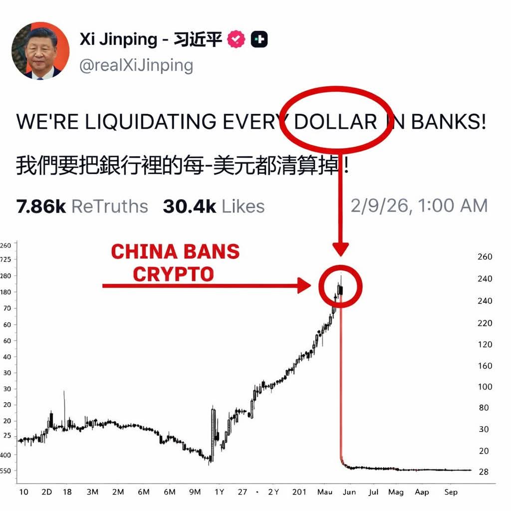 🚨 WARNING: A MAJOR SHIFT IS UNFOLDING

China has announced strict limitations on crypto-related activity.

Over $1 TRILLION in potential liquidity could be affected.

THIS IS BEING VIEWED AS A DOLLAR REALLOCATION SIGNAL.

If you hold crypto, read this carefully:

- Crypto is no