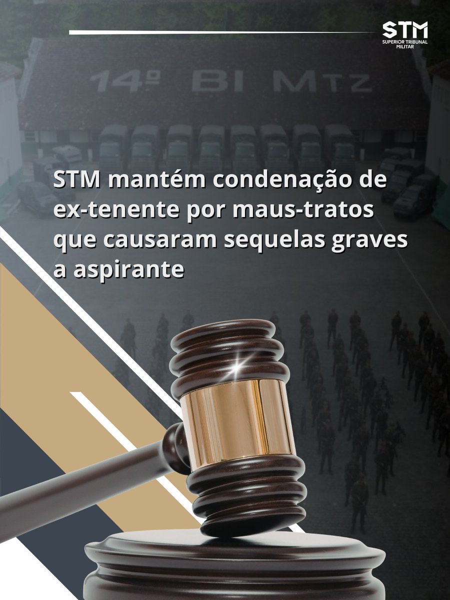 O STM confirmou condenação de um ex-2º tenente do Exército acusado de maus-tratos qualificado durante treinamento de militares.

Saiba mais: n9.cl/uly59
