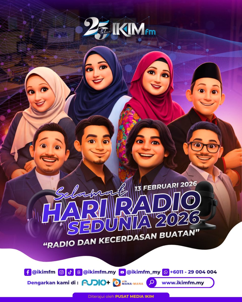 Selamat Hari Radio Sedunia!

Jom bersama kami raikan Hari Radio Sedunia, 13 Februari - Radio dan Kecerdasan Buatan

Kami bawakan pelbagai perkongsian Hari Radio ini dengan penuh inspirasi bersama kecanggihan Kecerdasan Buatan (AI).

#hariradiosedunia #ai