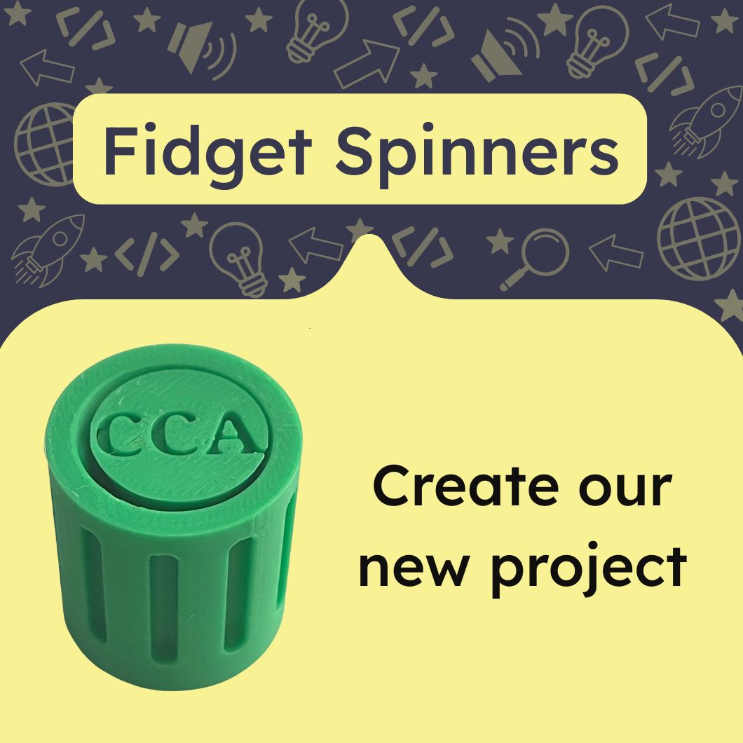 CodeClubAus's tweet image. Looking for a fun project to start your year with?  Try our new fidget spinner 3D design project!

If you don't have access to a 3D printer, you can send the files to Kaye who will print them for you.  

codeclubau.org/competitions-2…

#getkidscoding #3Ddesign #fidget