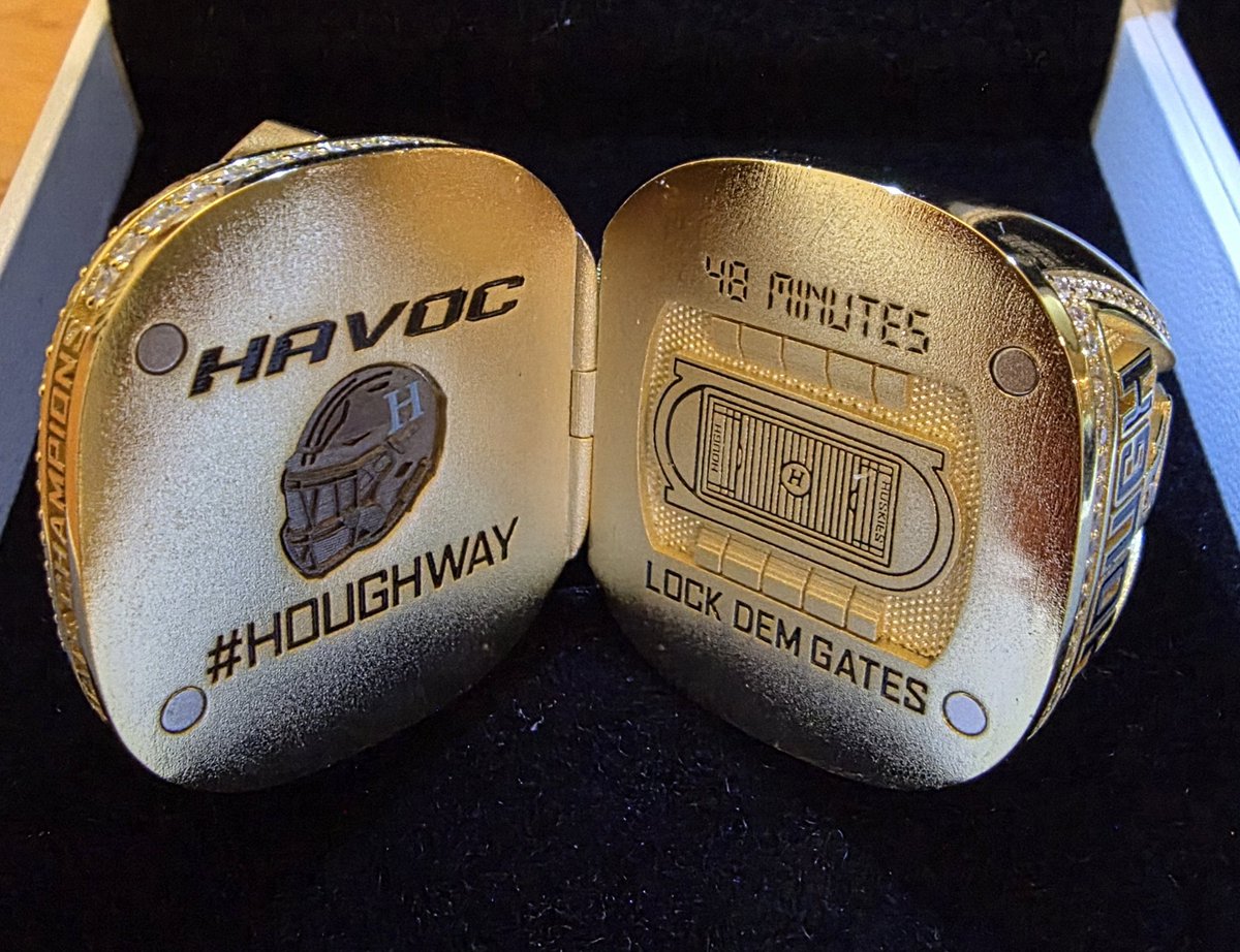 BCole2028's tweet photo. Earned some nice hardware. Thank you @HoughAthletics @HoughFB @DeShawnBaker6 @SC_DBGROUP @mjbarnettjr @CoachByrd_ #HoughWay #HAVOC @pepman704 @nchssportspage @sixstarfootball https://t.co/0vVKDTSZXr