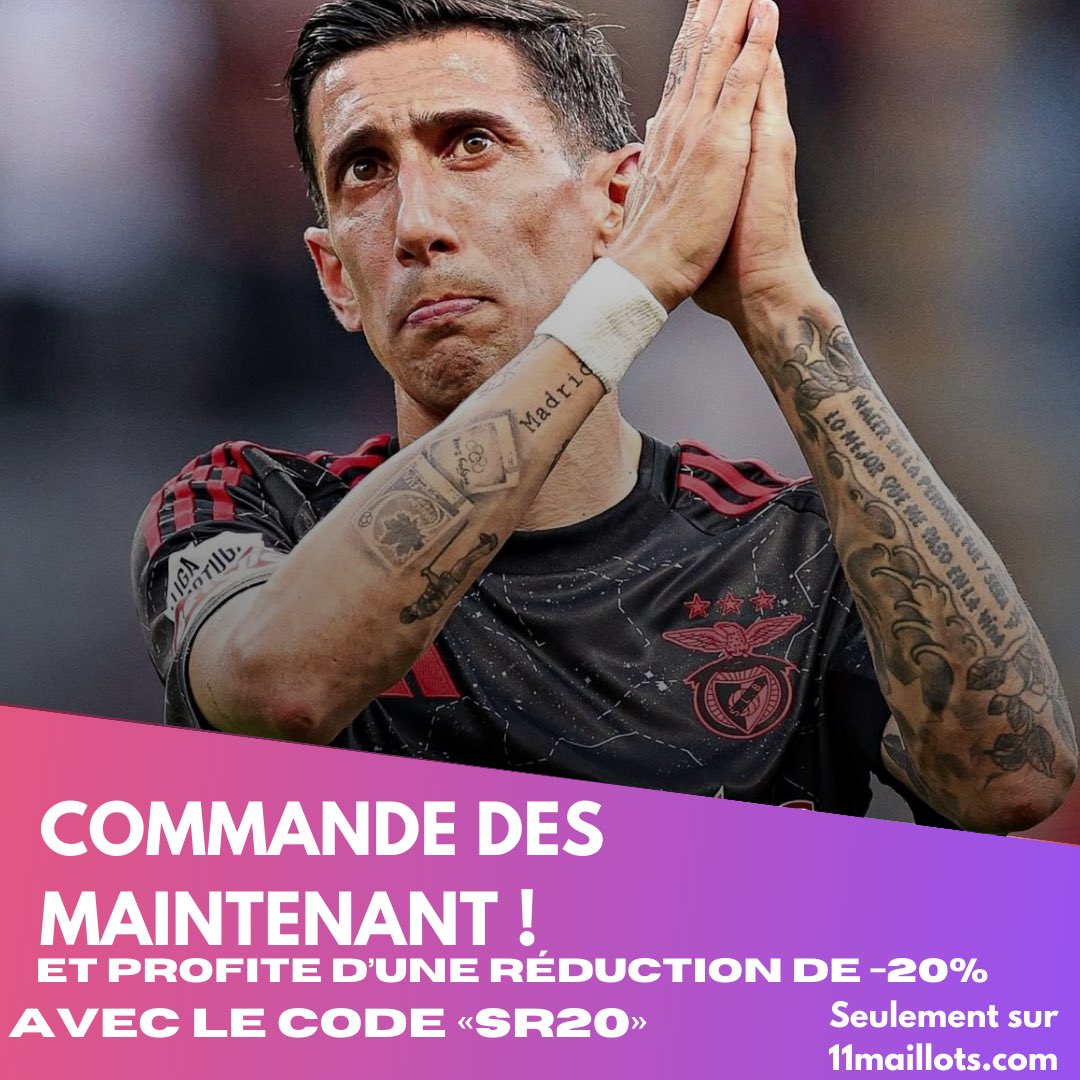 Benfica Extérieur 2024/2025
Un maillot noir élégant aux touches rouges, incarnant la puissance et l’histoire des Aigles. Un look moderne pour dominer sur tous les terrains.
Disponible sur 11maillots.com – Profite de -20% avec le code SR20 !