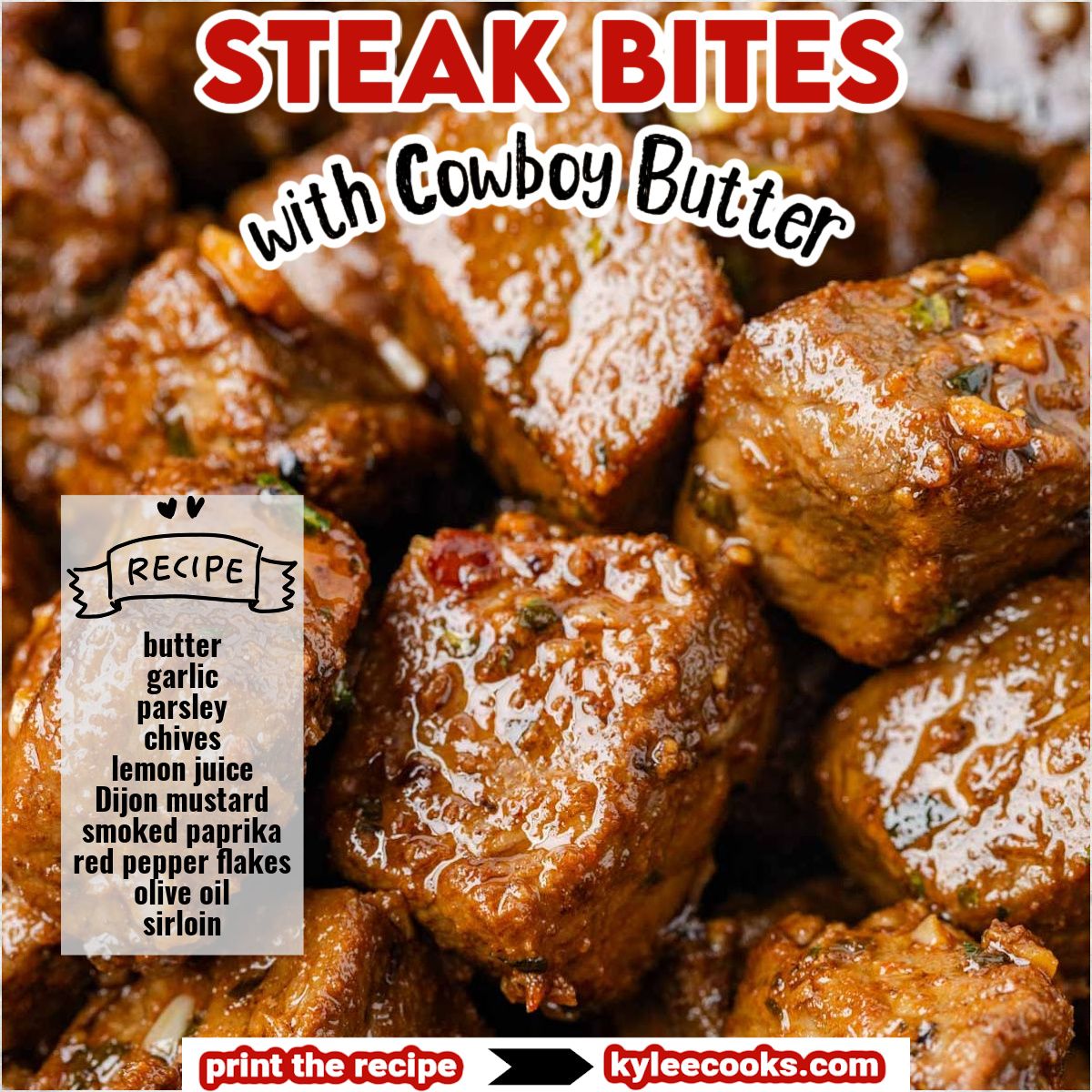 kyleecooks's tweet image. Juicy, buttery, and packed with flavor! These Steak Bites with Cowboy Butter are the perfect way to enjoy steak in bite-sized form. Ready in minutes and SO good! 🥩🧈 #steak #easyrecipes #kyleecooks kyleecooks.com/steak-bites/