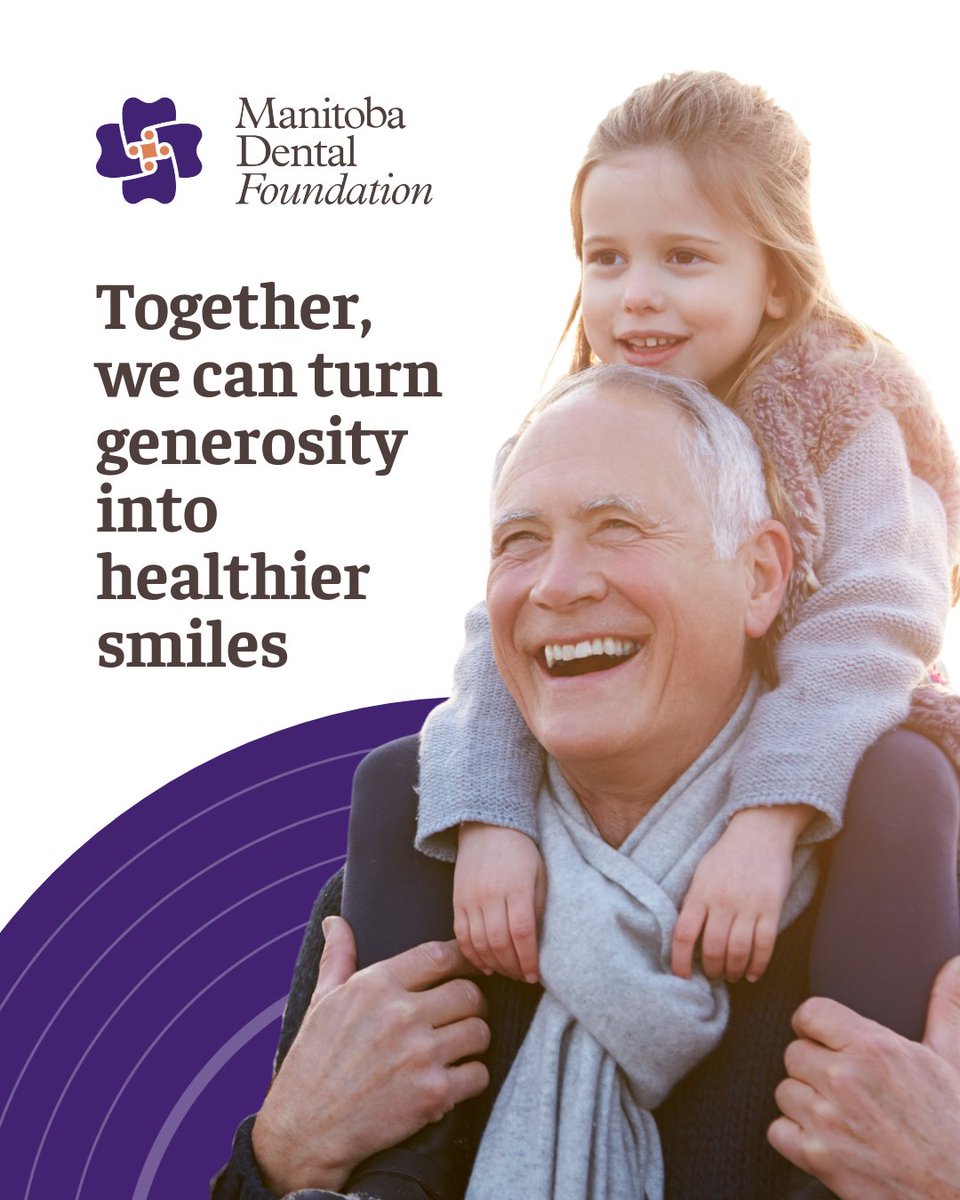 MBDentalFdn's tweet photo. The Manitoba Dental Foundation helps provide dental care to seniors, children, and vulnerable Manitobans who might otherwise go without.
😁 Relief from pain
🦷 Better health
💙 Restored confidence and dignity
👉 Give if you can. Share if you’re able. https://t.co/NL4MjCGnit https://t.co/DKqFkceDUJ
