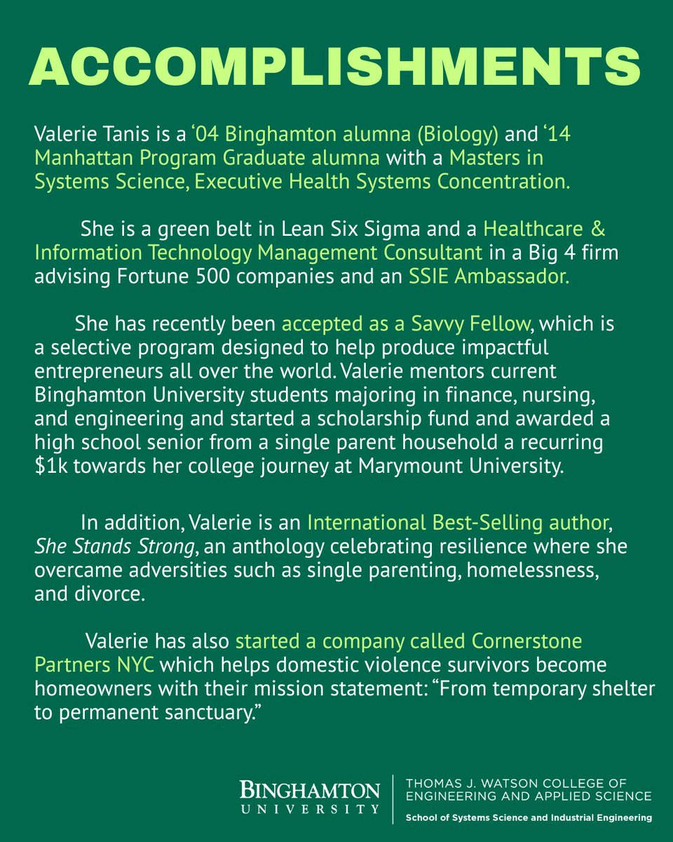 SSIESchoolBU's tweet photo. International best-selling author, consultant, mother, philanthropist, and the list goes on... Valerie Tanis is truly inspiring, and we are so proud she is an Ambassador! Learn more about her and her journey in this SSIE Student Spotlight. #BingPride https://t.co/7Zxgejk8Hk https://t.co/WL3WtqffXW
