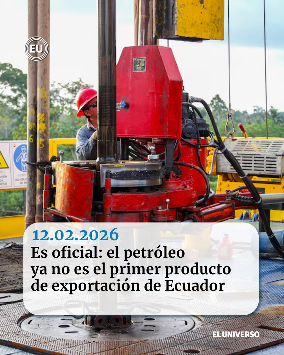 👉🏻ow.ly/eKJv50YeC86 | Es oficial: el #petróleo ya no es el primer producto de #exportación de #Ecuador