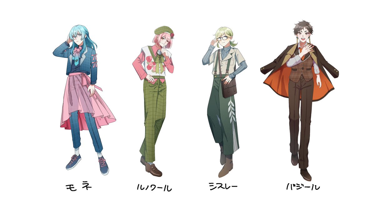 owlko_sub's tweet photo. 画家キャラデザまとめ https://t.co/HbKO7sG7rd