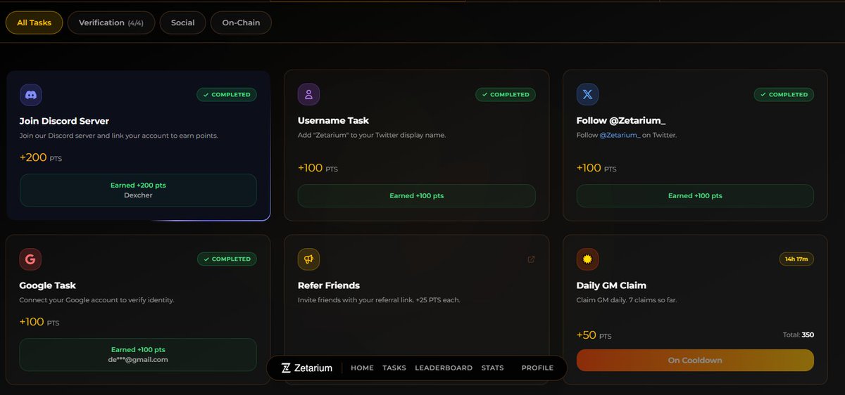 Fresh task on <a href="/Zetarium_/">Zetarium</a> 👇

Discord is live + 200 free points up for grabs.

Connect → Join → Done.
Don’t fade easy points 👀
