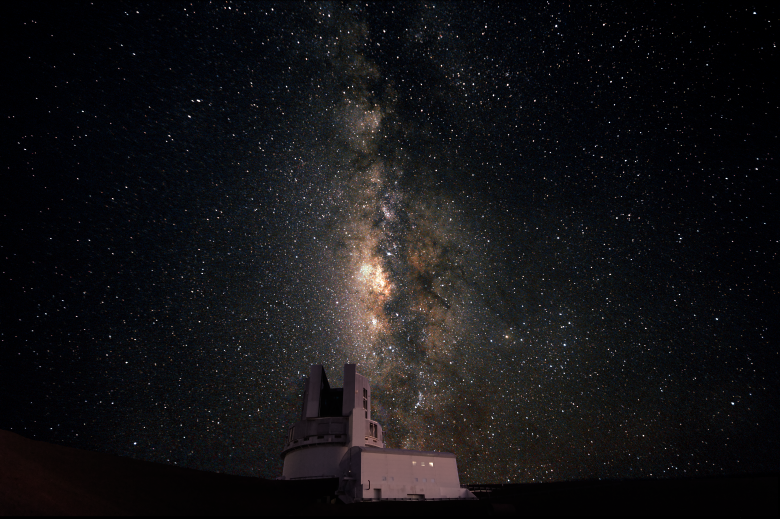 【すばるギャラリー】#すばる望遠鏡 ドームと、立ち昇る天の川。マウナケアの夜空に、くっきりと鮮やかな天の川が輝いています。(クレジット：Dr. Vera Maria Passegger/国立天文台)
subarutelescope.org/jp/gallery/fac…