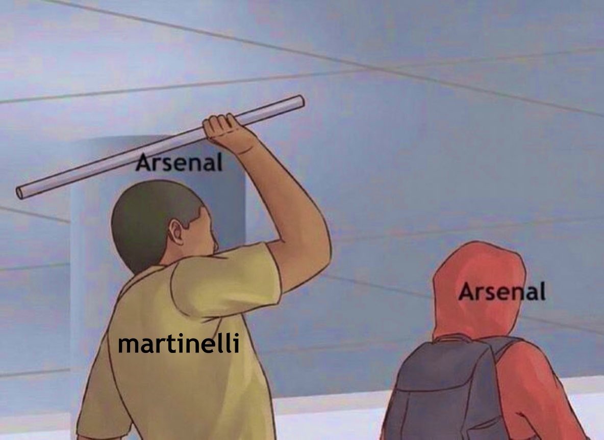 BlacAFC's tweet image. Martinelli anytime Arsenal needs him to win 🏆 

#BREARS