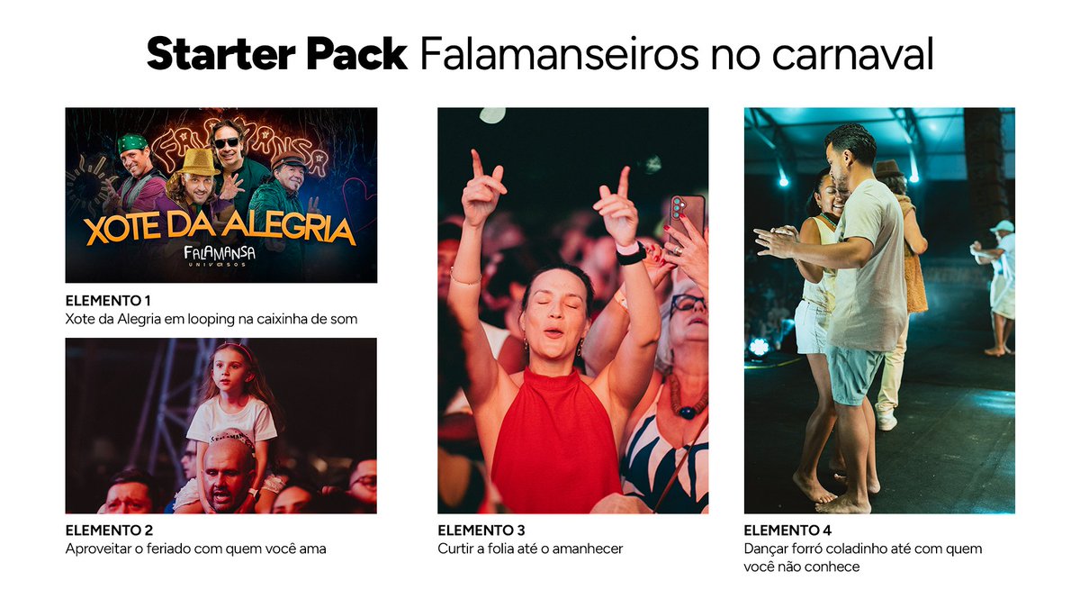Starter pack dos FalaManseiros no Carnaval 🪗💛
O que não pode faltar?