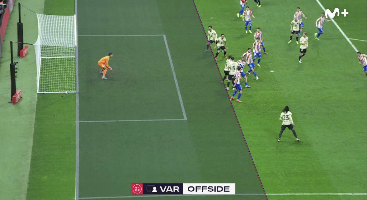 🚨| 𝐁𝐑𝐄𝐀𝐊𝐈𝐍𝐆: The CTA (referee's committee) have explained why the review of the disallowed goal by Pau Cubarsí took so LONG. The VAR system was unable to determine the offside due to a “high density of players” in the area. As a result, officials resorted to drawing the