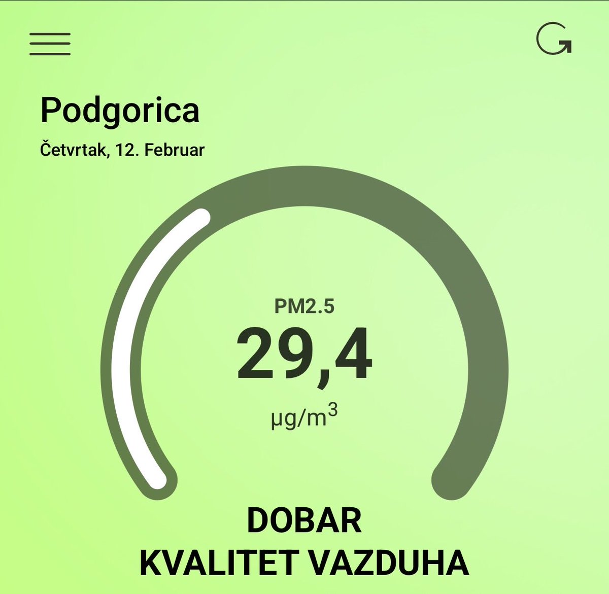 Da vam nije vazduh bio ovakav u vrijeme DPS-a?! 🤔