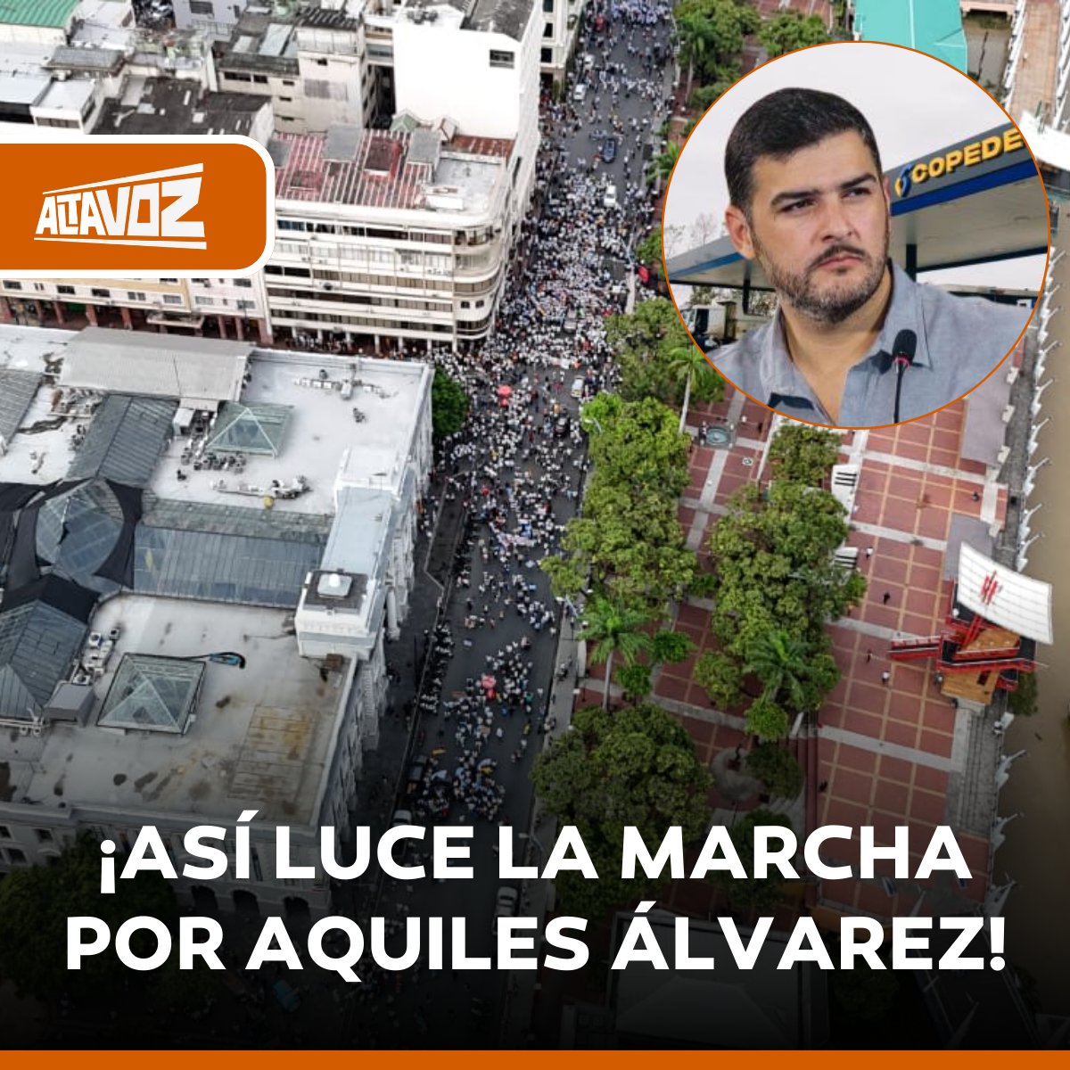 📍 ¡SE NOTA EL APOYO AL ALCALDE!

Imágenes aéreas compartidas de la concentración convocada a favor de Aquiles Álvarez muestran un punto de reunión con asistencia menor a otras convocatorias de alcaldes en el pasado.
¿Debe pesar más el motivo de la marcha?