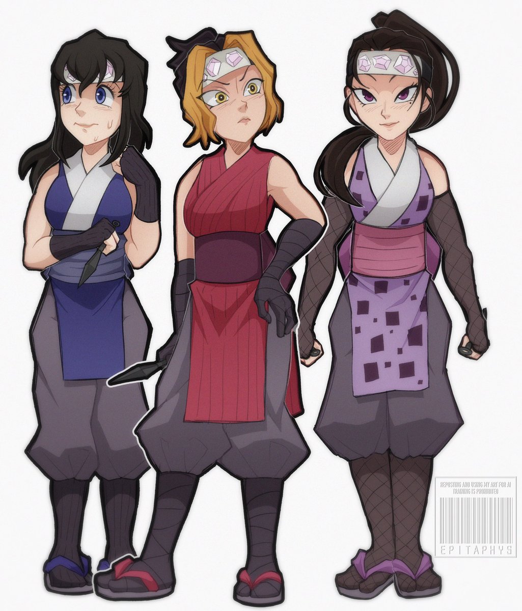 The redesigned trio（╹◡╹）♡

#Suma #Makio #Hinatsuru #Knytwt