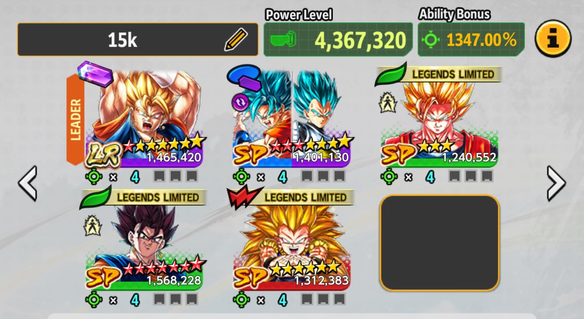 WE ARE BACK IN BUSINESS BABY Day 30 of anni savings! 15k on LSV for 2 copies!! Put all my remaining LF Z power into Gohan and now we keep the anni savings going!