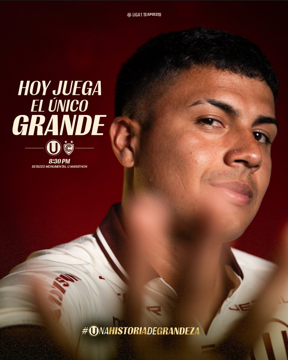 𝗦𝗜𝗘𝗠𝗣𝗥𝗘 𝗔 𝗧Ⓤ 𝗟𝗔𝗗𝗢 🫂🫶

⚽ 𝘜𝘯𝘪𝘷𝘦𝘳𝘴𝘪𝘵𝘢𝘳𝘪𝘰 𝘷𝘴. 𝘊𝘪𝘦𝘯𝘤𝘪𝘢𝘯𝘰 

🏆 𝘈𝘱𝘦𝘳𝘵𝘶𝘳𝘢 2026 - 𝘍𝘦𝘤𝘩𝘢 3

⏱️ 8:30 𝘱.𝘮.

🏟️ <a href="/Monumental_U_/">Estadio Monumental Ⓤ Marathon</a>
 
🎟️ bit.ly/4ag0pay 

#UnaHistoriaDeGrandeza