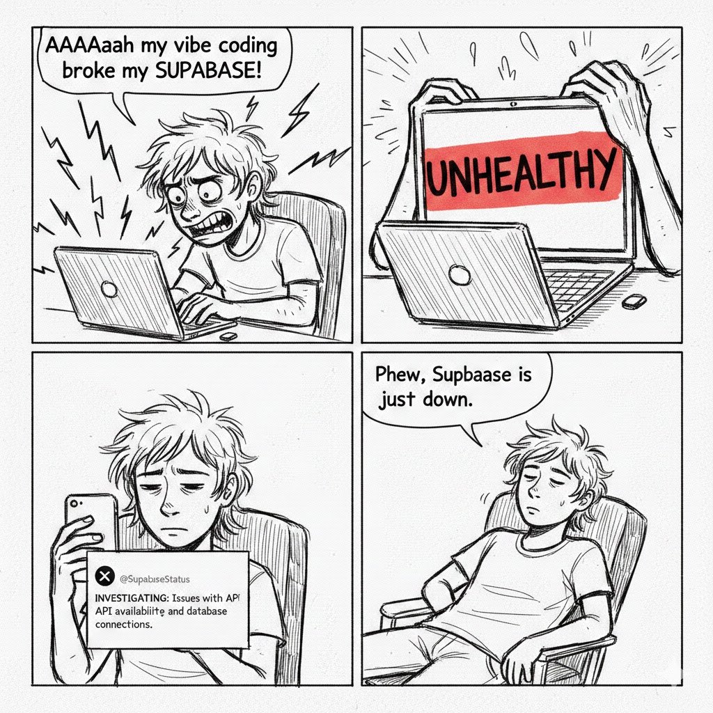 Man, I thought my vibe coding broke <a href="/supabase/">Supabase</a>