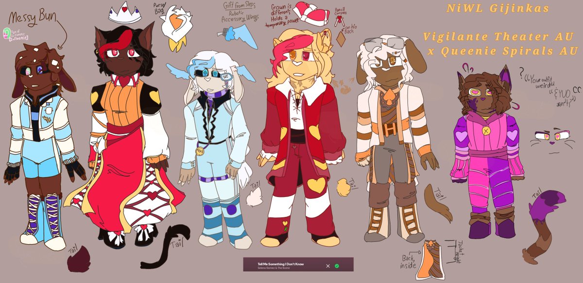 SunsetInDenial's tweet photo. The Gijinkas to my AU; are complete.

#niwl / #nightsinwonderland https://t.co/KMUwVOpg37