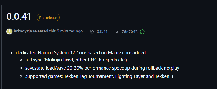 rencoding's tweet photo. Arkadyzja 0.0.41 is out, dedicated Namco System 12 Core for Tekken Tag 1 with performance and determinism improvements added https://t.co/lAeCLQk6m0