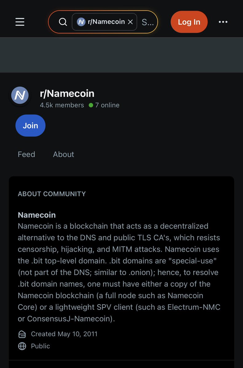 Namecoin tweet media