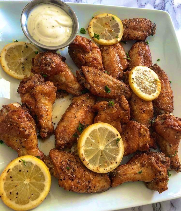 Lemon Pepper Wings 🍗 🍋