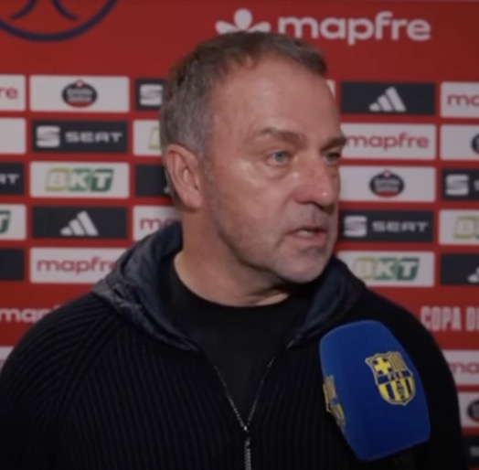TouchlineX's tweet photo. 🚨🗣️ Hansi Flick: "It's not over yet. The second leg is at our stadium. We need all of our supporters to fill up our stadium." https://t.co/UIZd6nNbAM