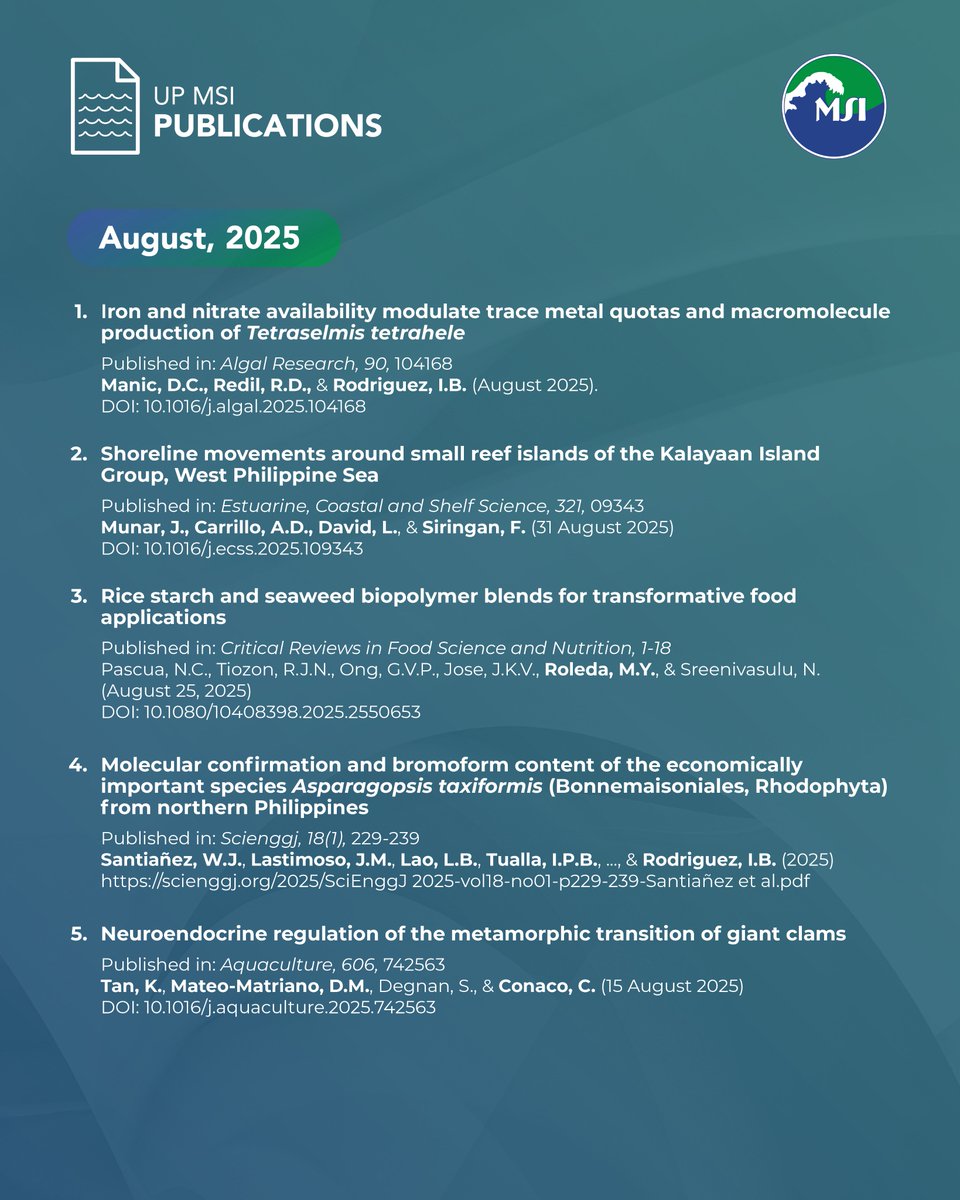 UP Marine Science Institute tweet media